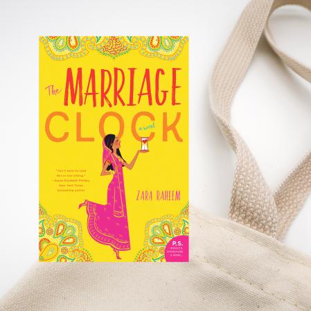 book cover for The Marriage Clock by Zara Raheem