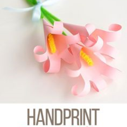 handprint paper lilies