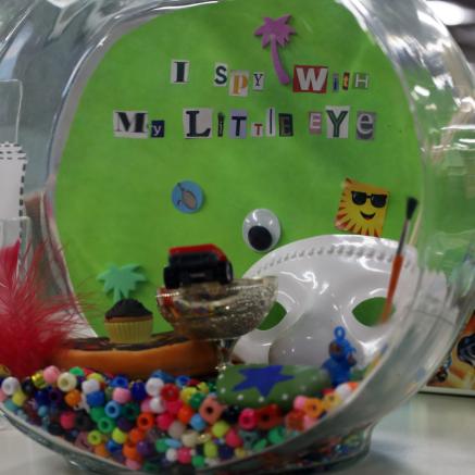 The iSpy tank is a popular stop for younger visitors to the Cinnaminson Library.