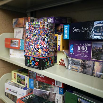 Cinnaminson Library's puzzle collection