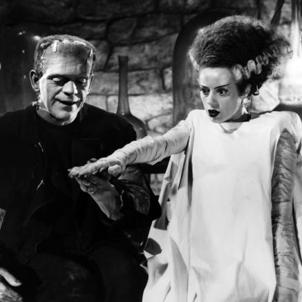 A screen shot of the 1935 Bride of Frankenstein film