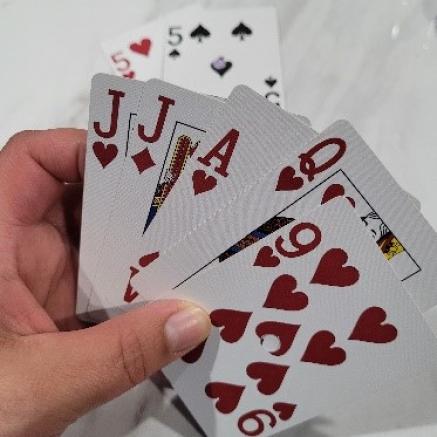 hand of playing cards
