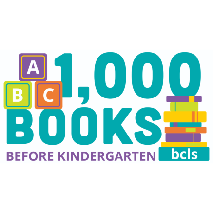 1,000 Books Before Kindergarten BCLS Logo