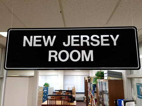 New Jersey Room Sign