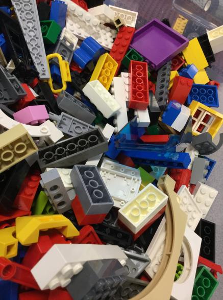 LEGO bricks and pieces
