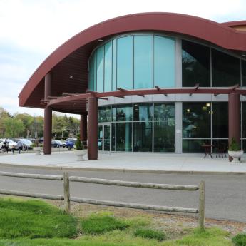 The exterior of the Burlington County Library